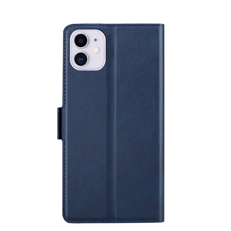 Ultra-thin Voltage Side Buckle PU + TPU Horizontal Flip Leather Case with Holder & Card Slot For iPhone 11(Blue) - iPhone 11 Cases by buy2fix | Online Shopping UK | buy2fix