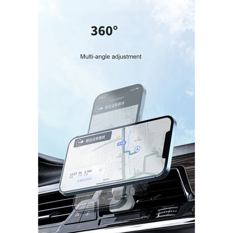 adj-987 15W Magsafe Magnetic Car Air Outlet Wireless Charger for iPhone 12 Series, with LED Indicator(Black) - In Car by buy2fix | Online Shopping UK | buy2fix