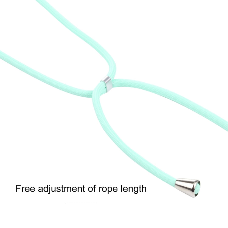 For Samsung Galaxy S21 FE Candy Colors TPU Protective Case with Lanyard(Mint Green) by buy2fix