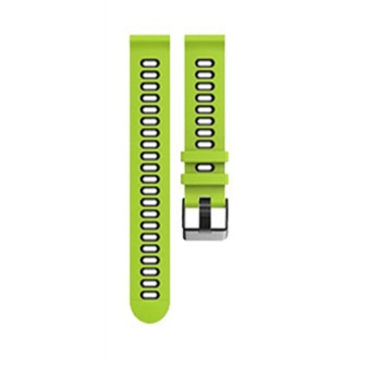 22mm For Xiaomi Haylou RT RS3 LS04 / LS05S Universal Two-color Silicone Watch Band(Green Black) by MIJOBS