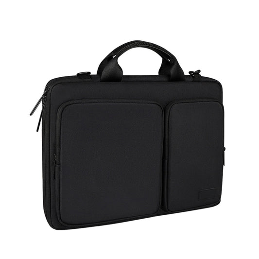 ST11 Polyester Thickened Laptop Bag with Detachable Shoulder Strap, Size:14.1-15.4 inch(Black) by buy2fix