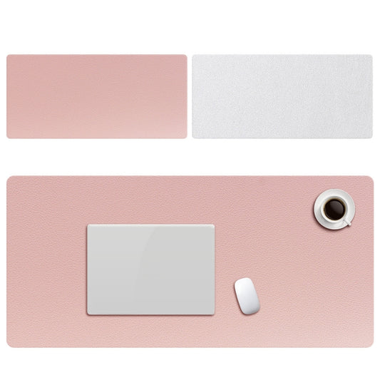 ZD01 Double-sided PU Mouse Pad Table Mat, Size: 90 x 40cm(Pink+Silver) - Mouse Pads by buy2fix | Online Shopping UK | buy2fix