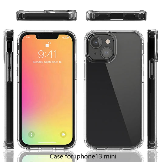For iPhone 13 mini Shockproof Scratchproof TPU + Acrylic Protective Case (Black) by buy2fix