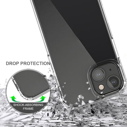 For iPhone 13 mini Shockproof Scratchproof TPU + Acrylic Protective Case (Black) - iPhone 13 mini Cases by buy2fix | Online Shopping UK | buy2fix