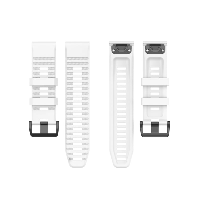 For Garmin Fenix 6 22mm Smart Watch Quick Release Silicon Watch Band(White) - Watch Bands by buy2fix | Online Shopping UK | buy2fix