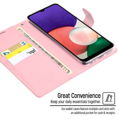 For Samsung Galaxy A22 5G GOOSPERY BLUE MOON Crazy Horse Texture Horizontal Flip Leather Case with Holder & Card Slot & Wallet(Pink) - Galaxy Phone Cases by GOOSPERY | Online Shopping UK | buy2fix