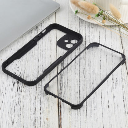 For iPhone 12 Acrylic + TPU 360 Degrees Full Coverage Shockproof Protective Case(Black) - iPhone 12 / 12 Pro Cases by buy2fix | Online Shopping UK | buy2fix