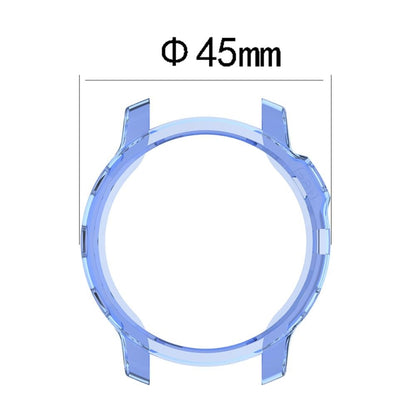 For Garmin Fenix 6S / 6S Pro Smart Watch Half Coverage TPU Protective Case(Transparent Blue) - Watch Cases by buy2fix | Online Shopping UK | buy2fix