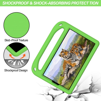 For Samsung Galaxy Tab A7 Lite 8.7 SM-T220 / SM-T225 Handle Portable EVA Shockproof Anti Falling Protective Case with Triangle Holder(Green) - Tab A7 Lite T220 / T225 by buy2fix | Online Shopping UK | buy2fix