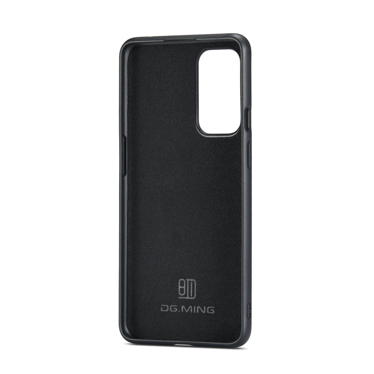 For OnePlus 9 Pro DG.MING M2 Series 3-Fold Multi Card Bag Back Cover Shockproof Case with Wallet & Holder Function(Black) - OnePlus Cases by DG.MING | Online Shopping UK | buy2fix