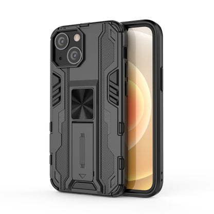 For iPhone 13 mini Supersonic PC + TPU Shock-proof Protective Case with Holder (Black) - iPhone 13 mini Cases by buy2fix | Online Shopping UK | buy2fix