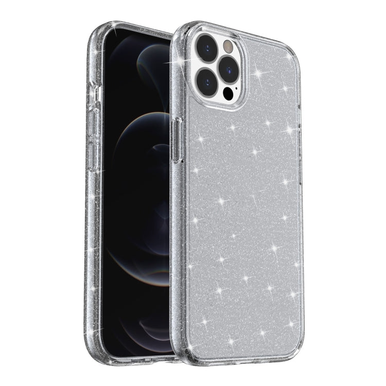 For iPhone 13 Pro Shockproof Terminator Style Glitter Powder Protective Case (Grey) - iPhone 13 Pro Cases by buy2fix | Online Shopping UK | buy2fix