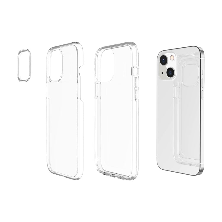 For iPhone 13 Shockproof Terminator Style Transparent Protective Case(Transparent) - iPhone 13 Cases by buy2fix | Online Shopping UK | buy2fix