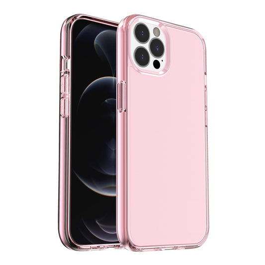 For iPhone 13 Pro Max Shockproof Terminator Style Transparent Protective Case (Pink) - iPhone 13 Pro Max Cases by buy2fix | Online Shopping UK | buy2fix