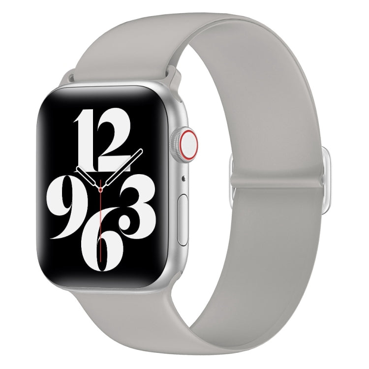 Elasticity Silicone Strap Watch Band For Apple Watch Ultra 49mm&Watch Ultra 2 49mm / Series 9&8&7 45mm / SE 3&SE 2&6&SE&5&4 44mm / 3&2&1 42mm(Grey) by buy2fix