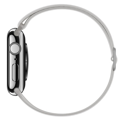 Elasticity Silicone Strap Watch Band For Apple Watch Ultra 49mm&Watch Ultra 2 49mm / Series 9&8&7 45mm / SE 3&SE 2&6&SE&5&4 44mm / 3&2&1 42mm(Grey) by buy2fix