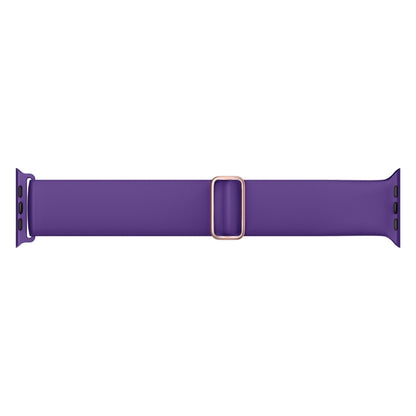 Elasticity Silicone Strap Watch Band For Apple Watch Ultra 49mm&Watch Ultra 2 49mm / Series 9&8&7 45mm / SE 3&SE 2&6&SE&5&4 44mm / 3&2&1 42mm(Dark Purple) - Watch Bands by buy2fix | Online Shopping UK | buy2fix