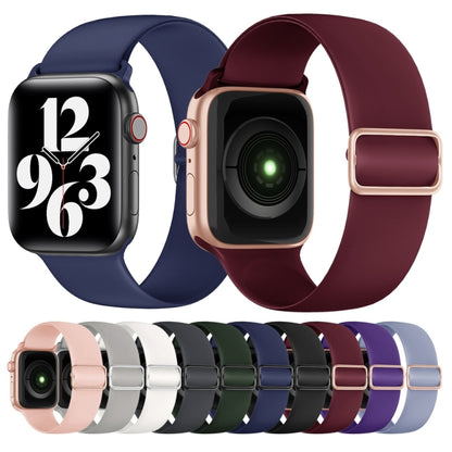 Elasticity Silicone Strap Watch Band For Apple Watch Ultra 49mm&Watch Ultra 2 49mm / Series 9&8&7 45mm / SE 3&SE 2&6&SE&5&4 44mm / 3&2&1 42mm(Grey) by buy2fix