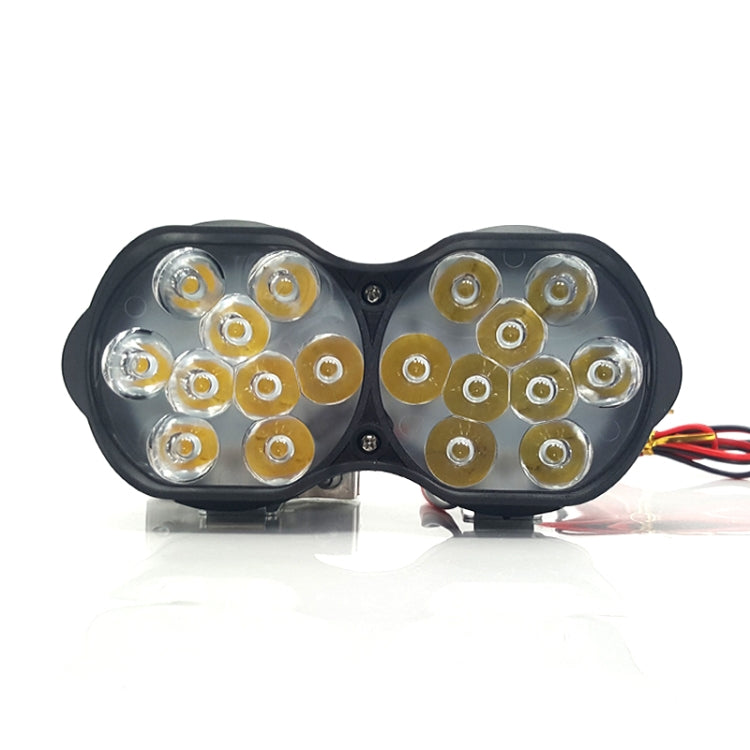 2 PCS L15 8-85V / 15W / 5000K / 1200LM Motorcycle / Car IPX4 Waterproof External LED Glare Spotlight Working Lamp by buy2fix