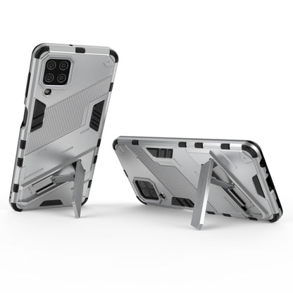 For Samsung Galaxy M32 Punk Armor 2 in 1 PC + TPU Shockproof Case with Invisible Holder(White) by buy2fix
