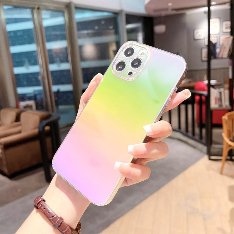 For iPhone 11 Pro Max Colorful Electroplating PC Protective Case (Purple Blue Green Yellow) - iPhone 11 Pro Max Cases by buy2fix | Online Shopping UK | buy2fix