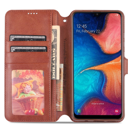 For  Galaxy A20e  AZNS Calf Texture Magnetic Horizontal Flip PU Leather Case with Holder & Card Slots & Photo Frame(Red) - Galaxy Phone Cases by AZNS | Online Shopping UK | buy2fix