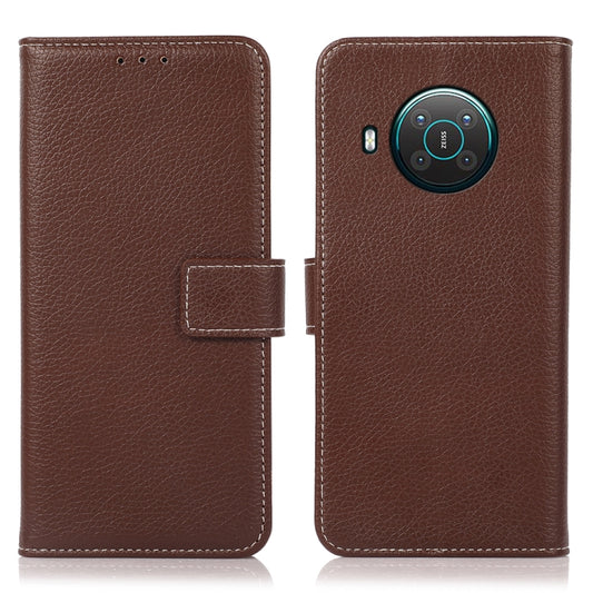 For Nokia X20 Litchi Texture PU + TPU Horizontal Flip Leather Case with Holder & Card Slots & Wallet(Brown) by buy2fix