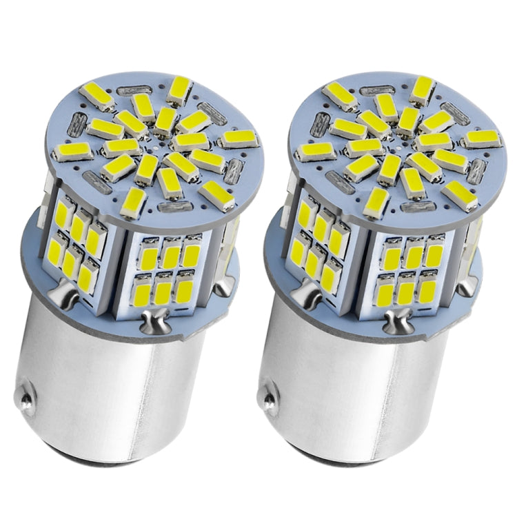 1 Pair E0052 9-14V 1156-54SMD-2835 6000K 1080LM White Light Car Decoding Turn Signal Reversing Light - In Car by buy2fix | Online Shopping UK | buy2fix