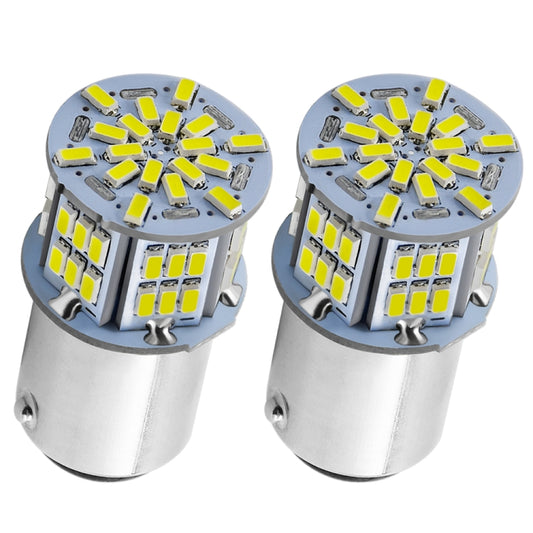 1 Pair E0052 9-14V 1156-54SMD-2835 6000K 1080LM White Light Car Decoding Turn Signal Reversing Light by buy2fix