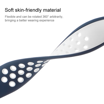 Butterfly Buckle Dual-tone Liquid Silicone Watch Band For Apple Watch Ultra 49mm&Watch Ultra 2 49mm / Series 9&8&7 45mm / SE 3&SE 2&6&SE&5&4 44mm / 3&2&1 42mm(Cloudy Gray+Gray Green) by buy2fix