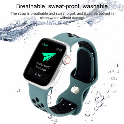 Butterfly Buckle Dual-tone Liquid Silicone Watch Band For Apple Watch Ultra 49mm&Watch Ultra 2 49mm / Series 9&8&7 45mm / SE 3&SE 2&6&SE&5&4 44mm / 3&2&1 42mm(Gray+Silver White) by buy2fix