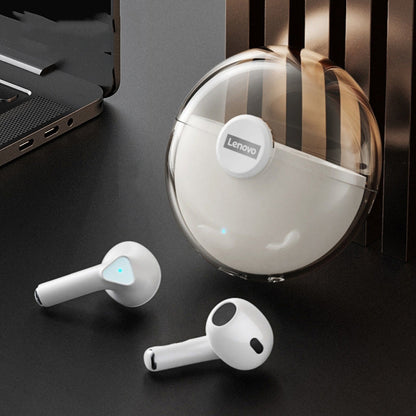 Lenovo LP80 Bluetooth 5.0 True Wireless Noise Reduction Music Bluetooth Earphone(White) - TWS Earphone by Lenovo | Online Shopping UK | buy2fix