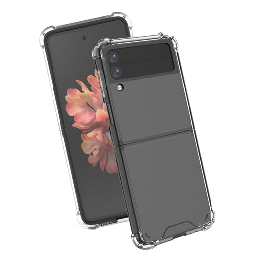 For Samsung Galaxy Z Flip3 5G Shock-resistant Transparent Acrylic TPU Protective Case by buy2fix