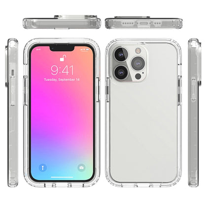 For iPhone 13 Pro Shockproof High Transparency Two-color Gradual Change PC+TPU Candy Colors Protective Case (Transparent) by buy2fix