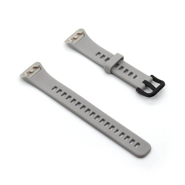 For Honor Band 6 Pure Color Silicone Watch Band(Rock Cyan) by buy2fix