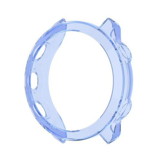 For Garmin Forerunner 158 / 55 Half Coverage Hollowed TPU Protective Case(Transparent Blue) by buy2fix