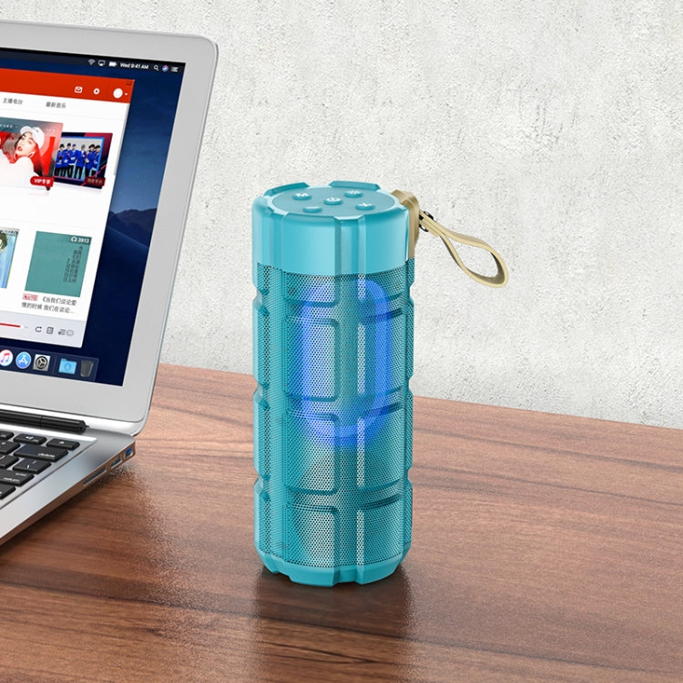 hoco HC7 Bluetooth 5.0 Sport Wireless Bluetooth Speaker(Blue) - Desktop Speaker by hoco | Online Shopping UK | buy2fix
