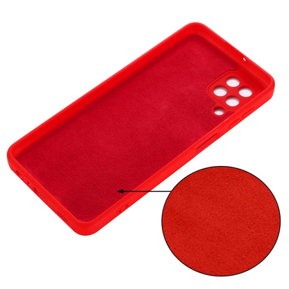 For Samsung Galaxy M32 4G Indian Version Solid Color Liquid Silicone Dropproof Full Coverage Protective Case(Red) by buy2fix