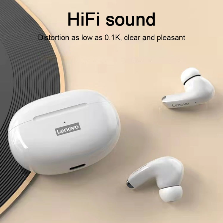 Lenovo LP5 Bluetooth 5.0 Intelligent Noise Reduction Wireless Bluetooth Earphone, STK Version(White) - TWS Earphone by Lenovo | Online Shopping UK | buy2fix