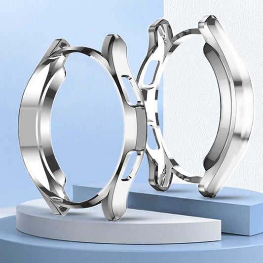 For Samsung Galaxy Watch4 Classic 46mm Electroplating Hollow Half-pack TPU Protective Case(Transparent) by ENKAY