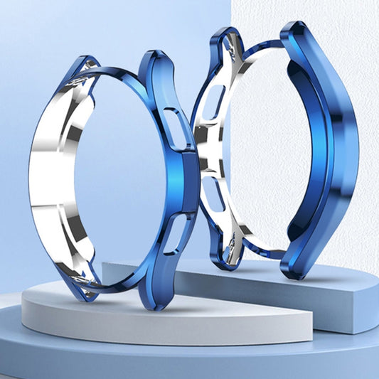 For Samsung Galaxy Watch4 Classic 46mm Electroplating Hollow Half-pack TPU Protective Case(Midnight Blue) by ENKAY