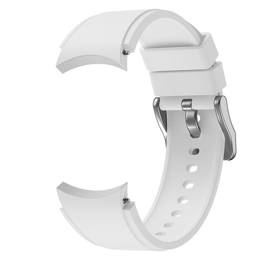 For Samsung Galaxy Watch4 Classic 42mm Silicone Watch Band(White) by buy2fix