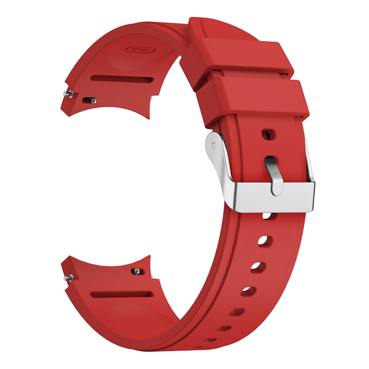 For Samsung Galaxy Watch4 Classic 42mm Silicone Watch Band(Red) by buy2fix