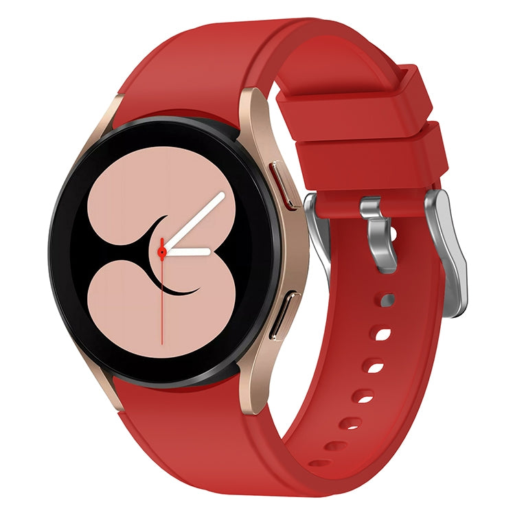 For Samsung Galaxy Watch4 Classic 42mm Silicone Watch Band(Red) by buy2fix
