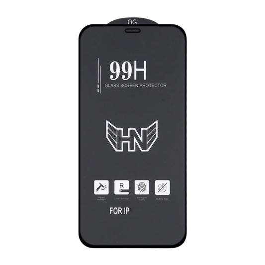 For iPhone 16e / 13 / 13 Pro High Aluminum Large Arc Full Screen Tempered Glass Film by buy2fix