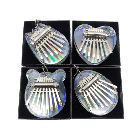 Mini Dazzle Acrylic 8 Tone Thumb Piano Kalimba Musical Instruments(Heart) by buy2fix