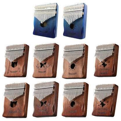 21 Tone Acacia Wood Thumb Piano Kalimba Musical Instruments(Coffee-Sun) - Keyboard Instruments by buy2fix | Online Shopping UK | buy2fix