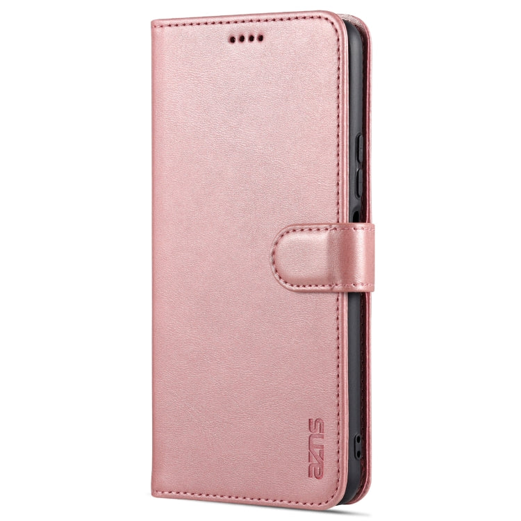 For Xiaomi Redmi Note 10 Pro 5G AZNS Skin Feel Calf Texture Horizontal Flip Leather Case with Card Slots & Holder & Wallet(Rose Gold) - Xiaomi Cases by AZNS | Online Shopping UK | buy2fix