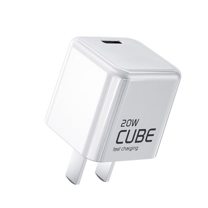 WK WP-U68 King Kong Series 20W PD USB-C / Type-C Mini Cube Super Charger, CN Plug - Apple Accessories by WK | Online Shopping UK | buy2fix