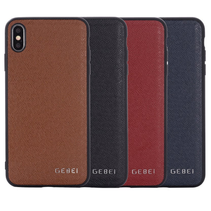 For iPhone 11 GEBEI Full-coverage Shockproof Leather Protective Case(Brown) - iPhone 11 Cases by GEBEI | Online Shopping UK | buy2fix